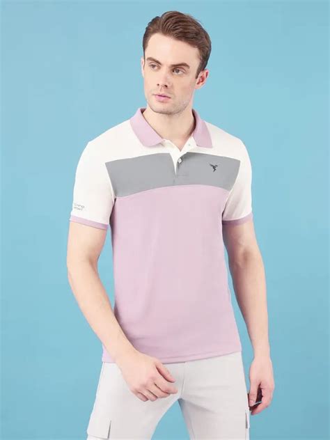 Men Slim Fit Polo T-shirt with Techno Cool+
