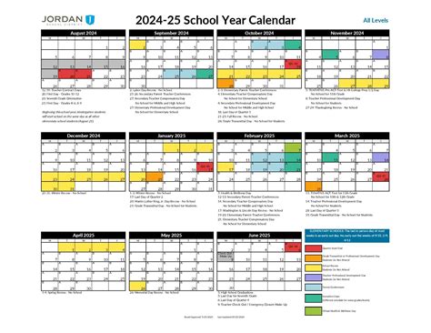 Jordan School District Calendar 2025 | Academic Holidays