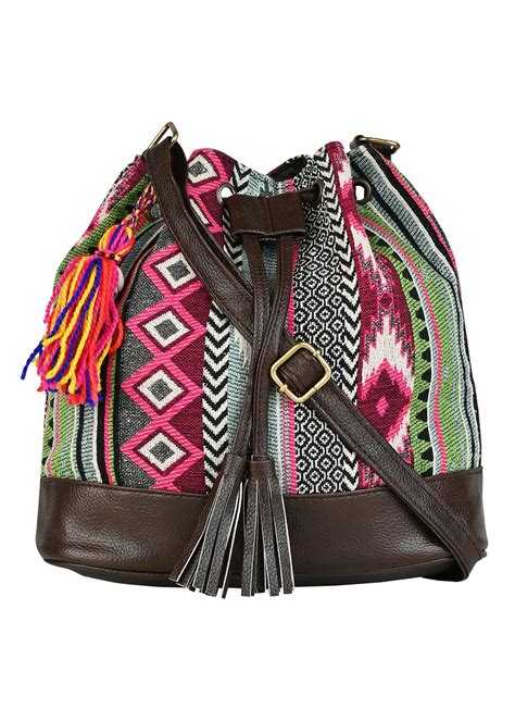 Get Multicolored Jacquard Cotton Printed Bucket Bags at ₹ 799 | LBB Shop