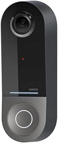 WeMo Smart Video Doorbell, Camera System for Door Ring Home Security ...