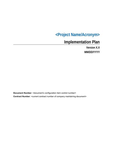 Image result for Application Implementation Plan Example