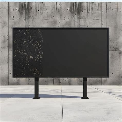 Billboard mockup with black background mockup | Premium AI-generated image