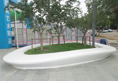 玻璃钢大型树池商业街广场公园花池树池座椅 - 惠州市纪元园林景观工程有限公司