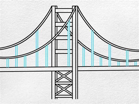 How to Draw the Golden Gate Bridge - HelloArtsy