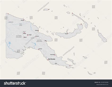 Papua new guinea political map