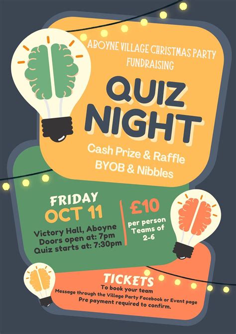 Quiz Night - Aboyne Village Christmas Party, Victory Hall Aboyne ...