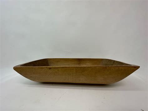 Antique Wooden Dough Bowl Trough Hand Carved, 1900s For Sale at 1stDibs