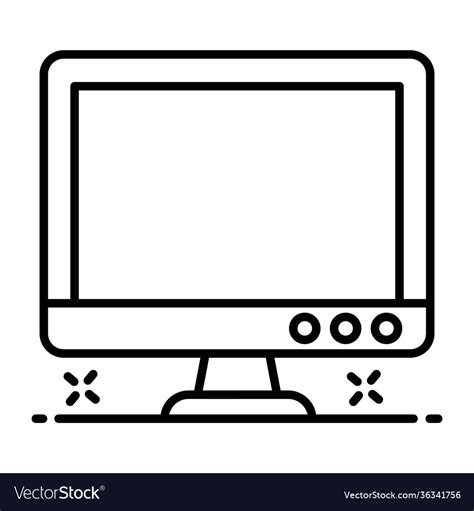 Computer Monitor Vector Drawing 的图像结果