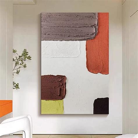 Large Abstract Painting Hand painted Minimalist Abstract Painting hand ...