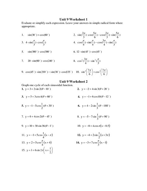 Pre Calculus Math Problems 的图像结果