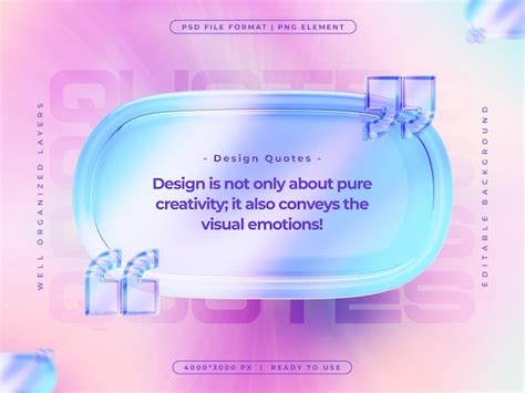 Holographic quote text social media banner design template | Free PSD