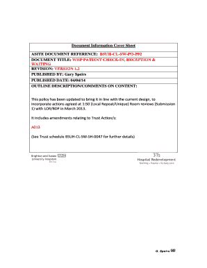 Fillable Online Document Information Cover Sheet Fax Email Print ...