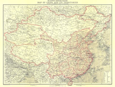 Map Of China 1912