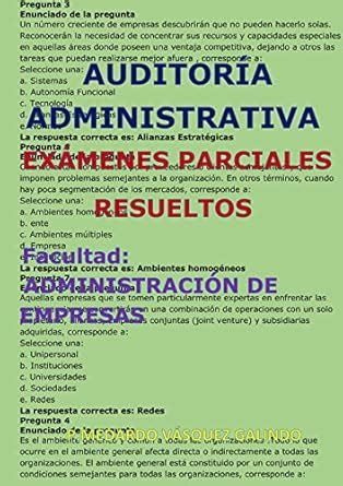AUDITORÍA ADMINISTRATIVA-EXÁMENES PARCIALES RESUELTOS: Facultad ...