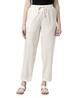 Buy Ecru Trousers & Pants for Women by GO COLORS Online | Ajio.com