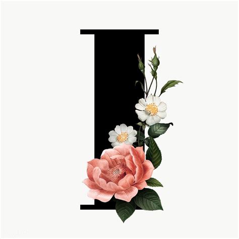 Floral Font, Floral Poster, Floral Letters, Monogram Letters, M Letter Design, Alphabet Letters ...