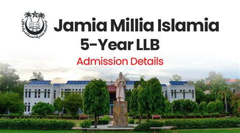 Complete Guide to Jamia Millia 5-Year LLB Admission Process