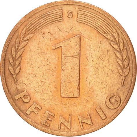 How much is 1950 1 pfennig coin worth, One Pfennig 1949, Coin from Germany