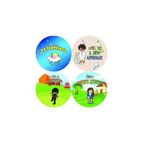 Buy Creanoso Motivational Stickers for Kids - Positive Encouragement ...