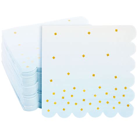Sparkle and Bash Napkins for Baby Boy Shower - 5 x 5 In, 100 Pack ...