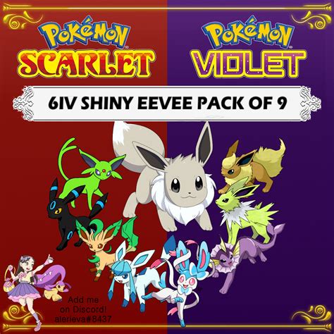 Pokemon Scarlet Violet 6IV Shiny Eevee Pack of 9 India | Ubuy