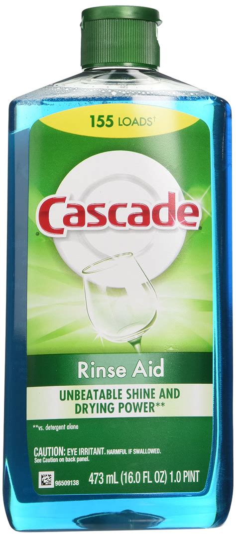 Cascade Rinse Aid, Dishwasher Rinse Agent, Original Scent, 16 Fl Oz ...