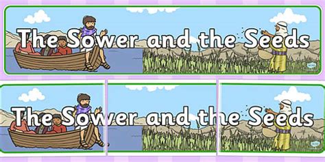 The Sower and the Seeds Display Banner (teacher made)