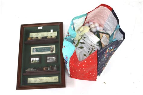 A large quantity of golf balls and golf related ephemera. Including ...