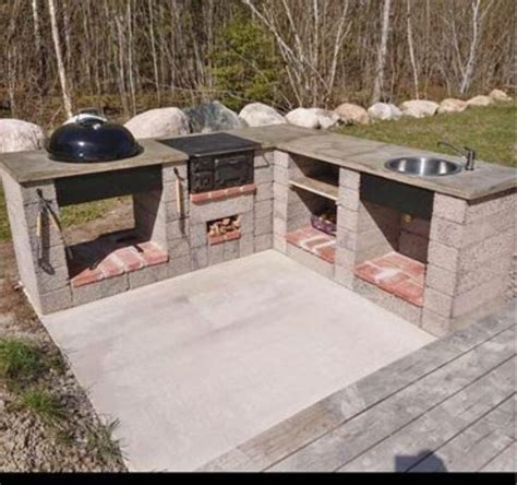 How to build a cinder block outdoor kitchen – Artofit