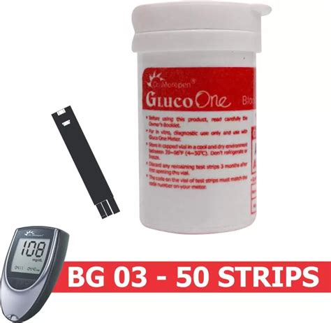 Dr. Morepen Gluco One BG-03 Blood Glucose Test Strips, 50 Count Price ...