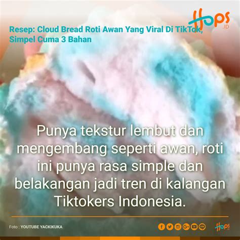 resep roti awan 3 bahan