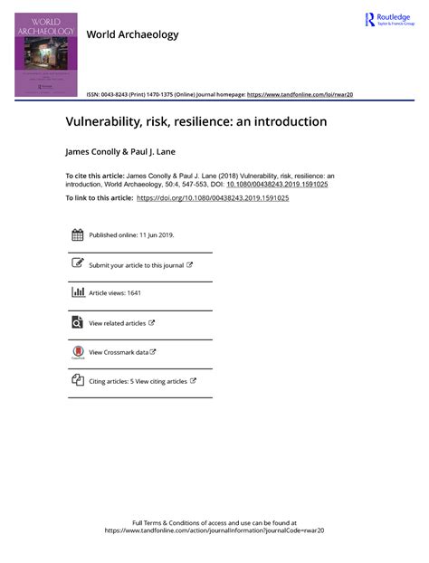 Vulnerability risk resilience an introduction - Full Terms & Conditions ...