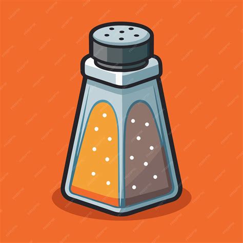 Classic Salt Shaker Vector Detailed and Functional Design for Kitchen ...