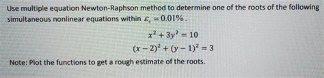 Image result for Newton-Raphson Method for Multiple Equation S