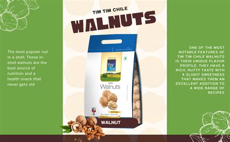 Tim Tim Chile Walnuts(Soft Shell) 500gm|Walnuts Dry Fruits | Akhrot ...