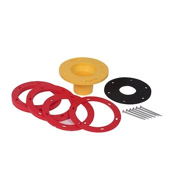 Oatey Set-Rite 7.13-in Red Plastic Toilet Flange Extender Kit (1) in the Toilet Wax Rings ...