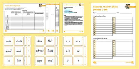 Phonics | Assessment Pack - Level 5 Week 10