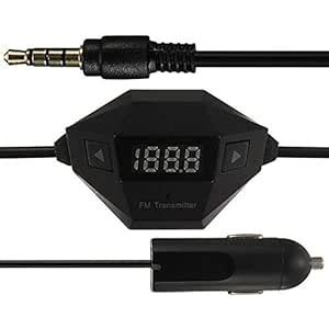 ASR 3.5mm FM Transmitter+Car USB Charger Radio Adapter for MP3 MP4 ...