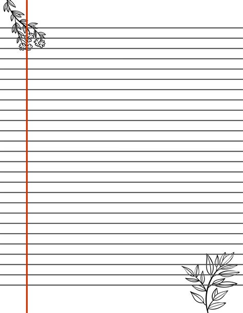Lined Letter Paper - 11 Free PDF Printables | Printablee