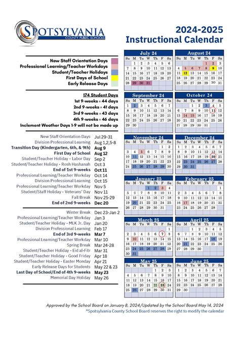 Spotsylvania County Public Schools Calendar - astra.edu.pl