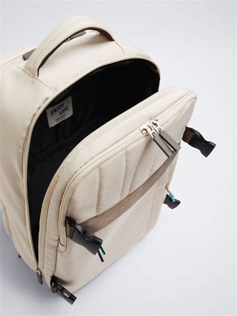 Sac À Dos Cabine En Nylon - Écru - Femme - Sacs À Dos - parfois.com