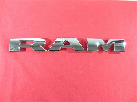 Buy 2019 DODGE RAM Chrome RAM Grille Nameplate NEW OEM MOPAR Online at ...
