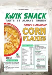 kwik snack by Kwik Snack Crispy & Crunchy Honey Corn Flakes Pouch Price ...