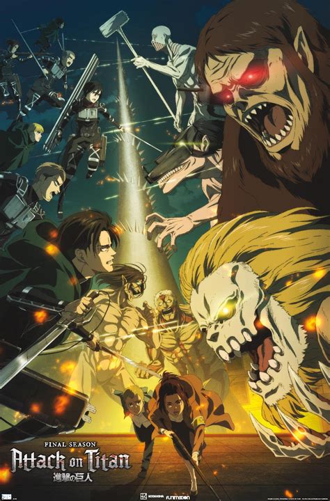 Amazon.com: Trends International Attack on Titan: Season 4 - Key Visual ...