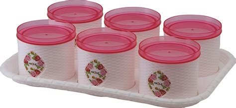 Buy Online Choice 6 Pcs Dry Fruit Set Box, Storage Container (White, 6 ...