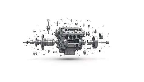 Image result for V8 Engine Exploded View with Part Names