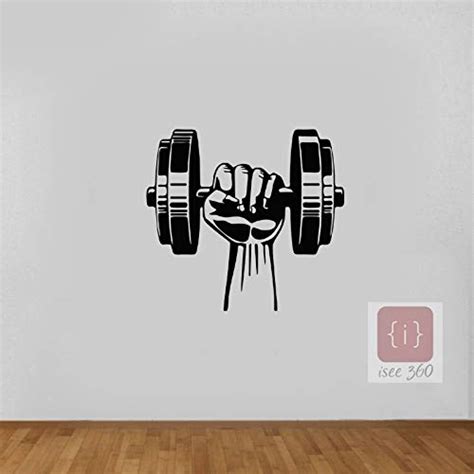 Buy ISEE 360® Gym Wall Stickers Wall for Living Room Stylish Decal ...
