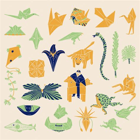 Top 14+ Free Colored Origami Design Elements Vector
