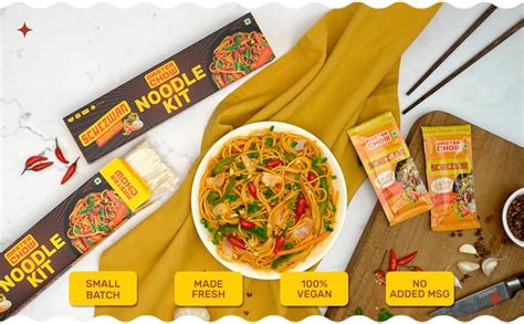 MasterChow Schezwan Noodle Kit | All-in-One Meal Kit - Chilli Garlic ...