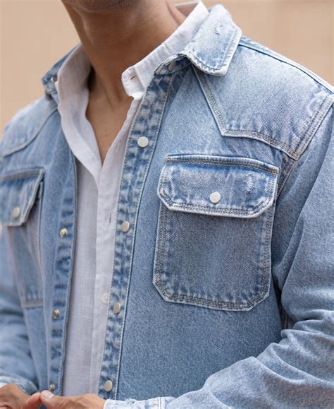 Blue Denim Regular Fit Full Sleeves Shirt – Powerlook